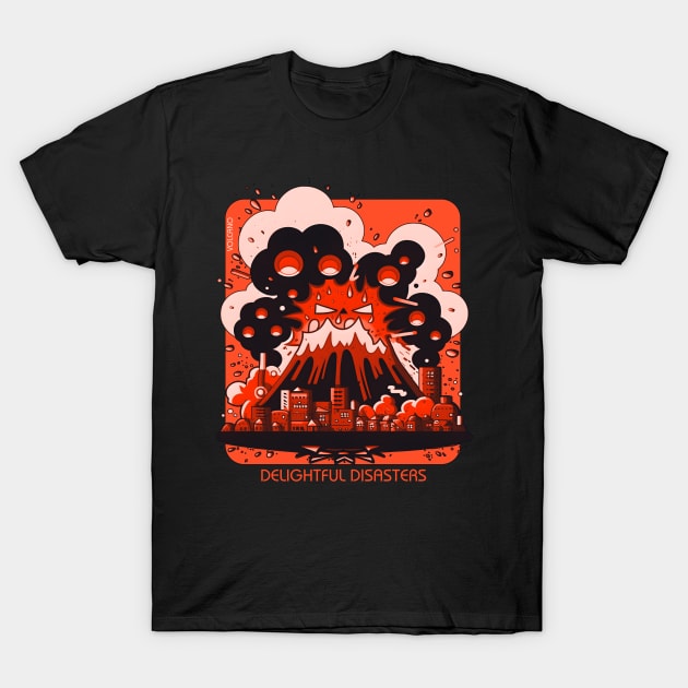 Delightful Disaster - Volcano BRW T-Shirt by Polyshirt